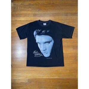 Vintage 1999 Elvis Presley Big Face Signature Women's Size Large